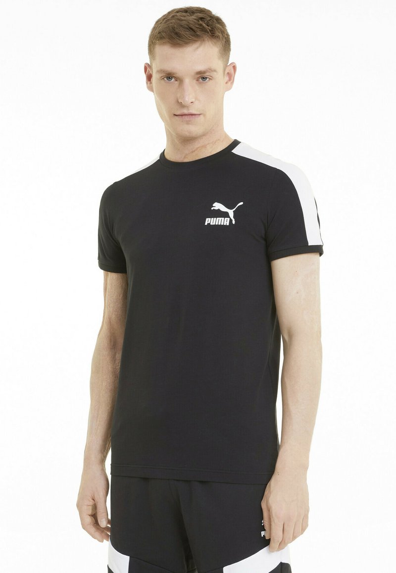 Puma ICONIC - Triko s potiskem - black