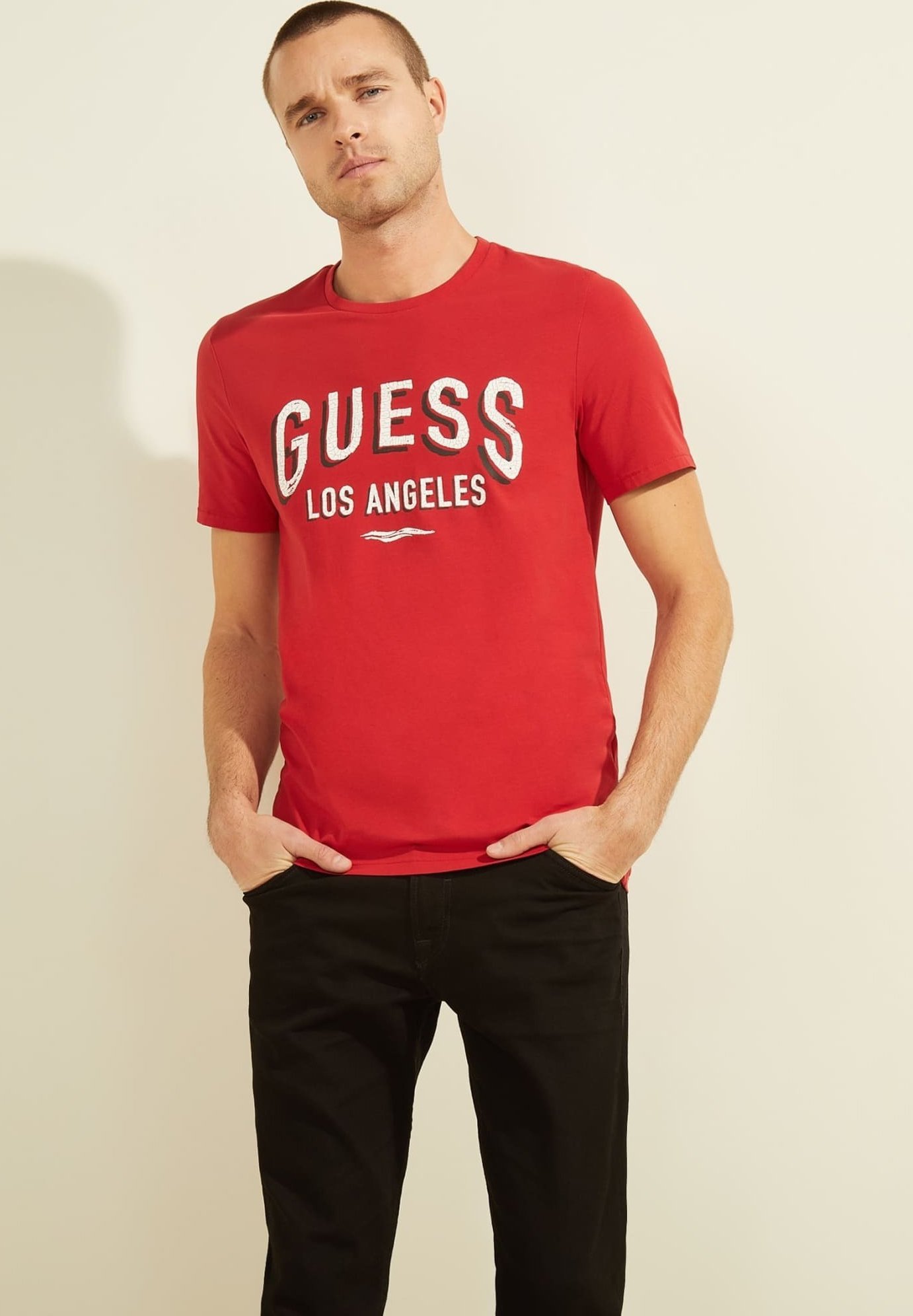 guess t shirt colorful