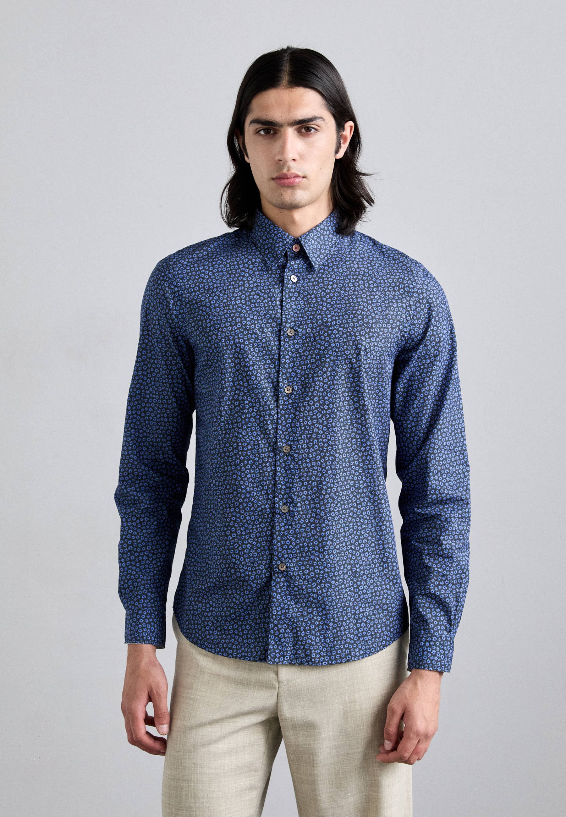 PS Paul Smith TAILORED FIT SHIRT BUTTONS - Camicia - dark blue/blu