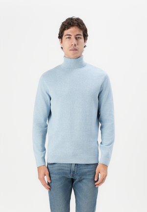 BASIC TURTLENECK - Pullover - light metal blue