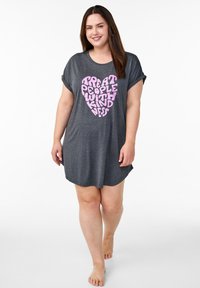 Zizzi Camicia da notte - black mel kindness