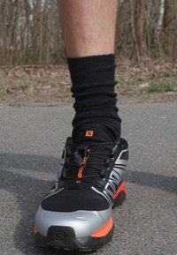 Salomon Sportstyle XT-WINGS 2 UNISEX - Sapatilhas - black/silver/vibrant orange
