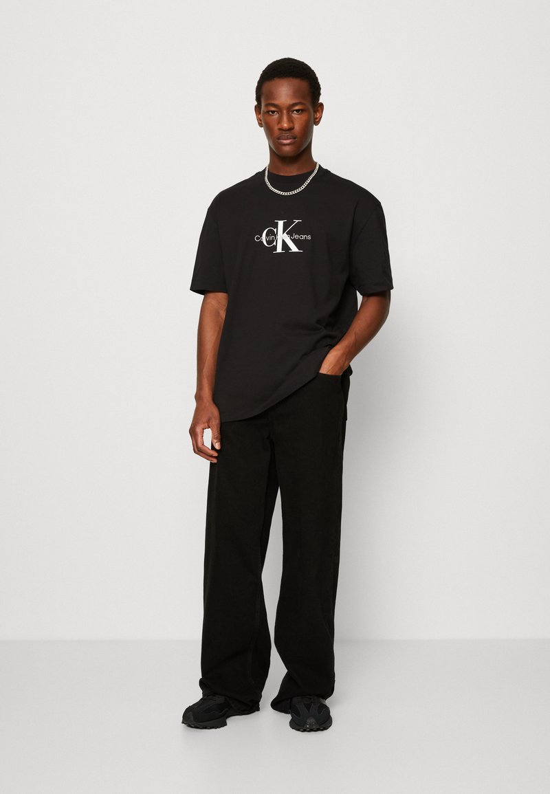 Calvin Klein Jeans MONOLOGO TEE UNISEX - T-shirt z nadrukiem