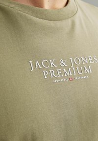 Jack & Jones PREMIUM JPRBLUARCHIE SS CREW NECK NOOS - T-Shirt print - aloe