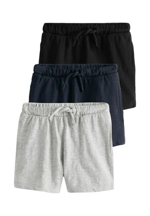 Next, REGULAR FIT - LIGHTWEIGHT 3 PACK   - Shorts - black grey navy blue