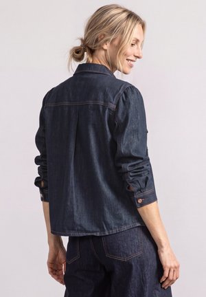 Street One, LANGARM DENIM HEMDBLUSE MIT KNÖPFEN - Camicia - rinse soft blue wash