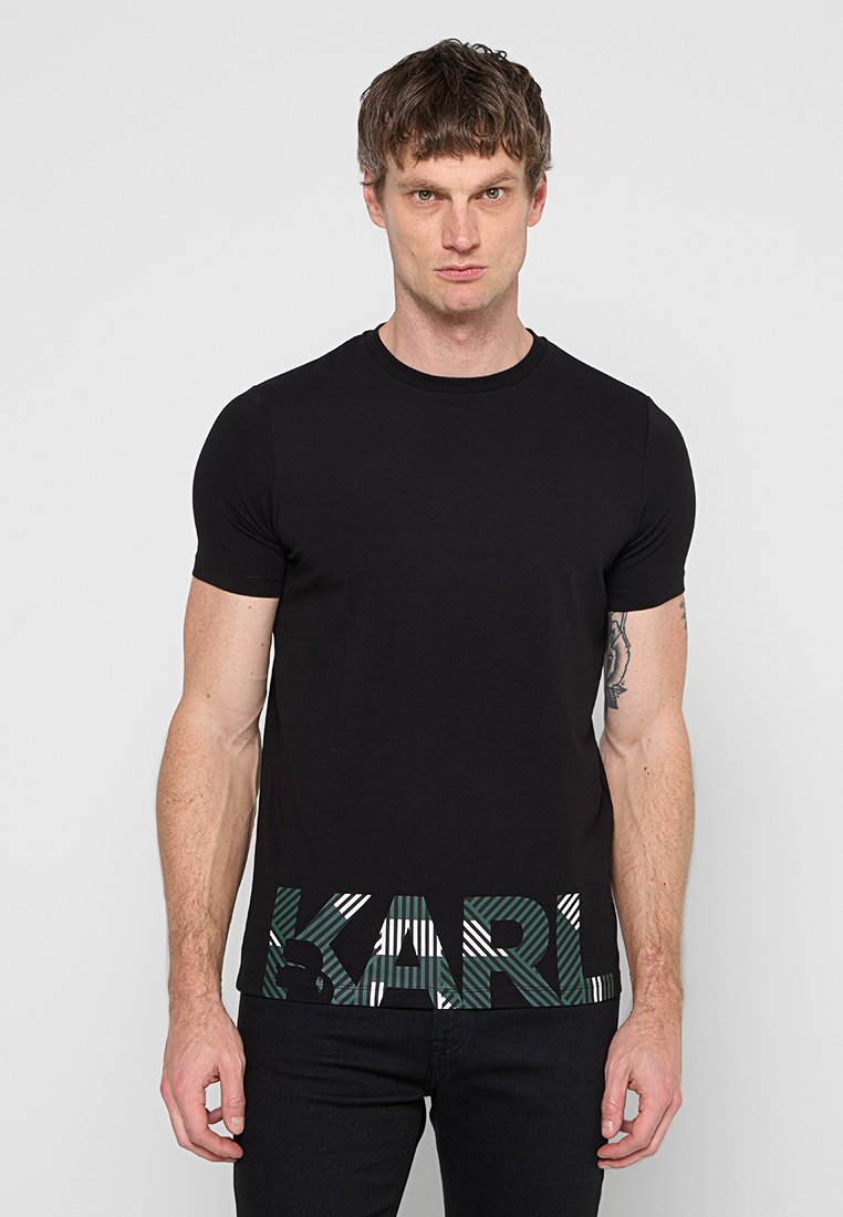 Karl Lagerfeld T-shirt print zwart
