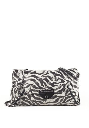 SADIE - Cross body bag - nero grigio zebrato
