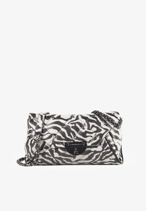 L'Atelier Du Sac SADIE - Borsa a tracolla - nero grigio zebrato