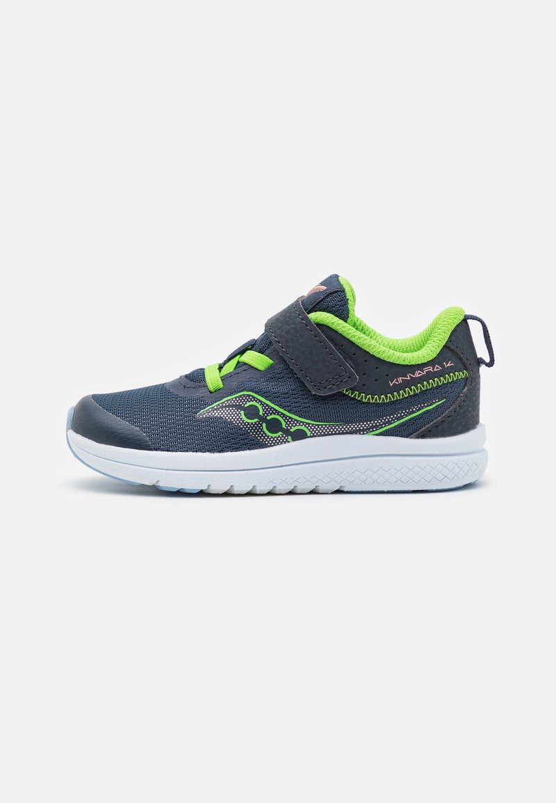 Saucony KINVARA 14 JR UNISEX - Hardloopschoenen voor op de weg - navy/green