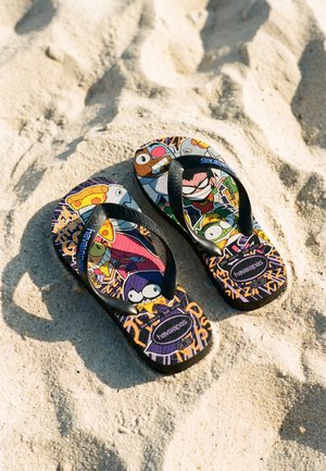 Havaianas, KIDS TOP WARNER UNISEX - Infradito da bagno - black