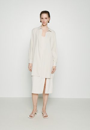 dkny linen maxi dress