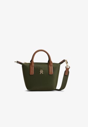 Tommy Hilfiger, POPETTE MICRO TOTE - Håndtasker - dark olive