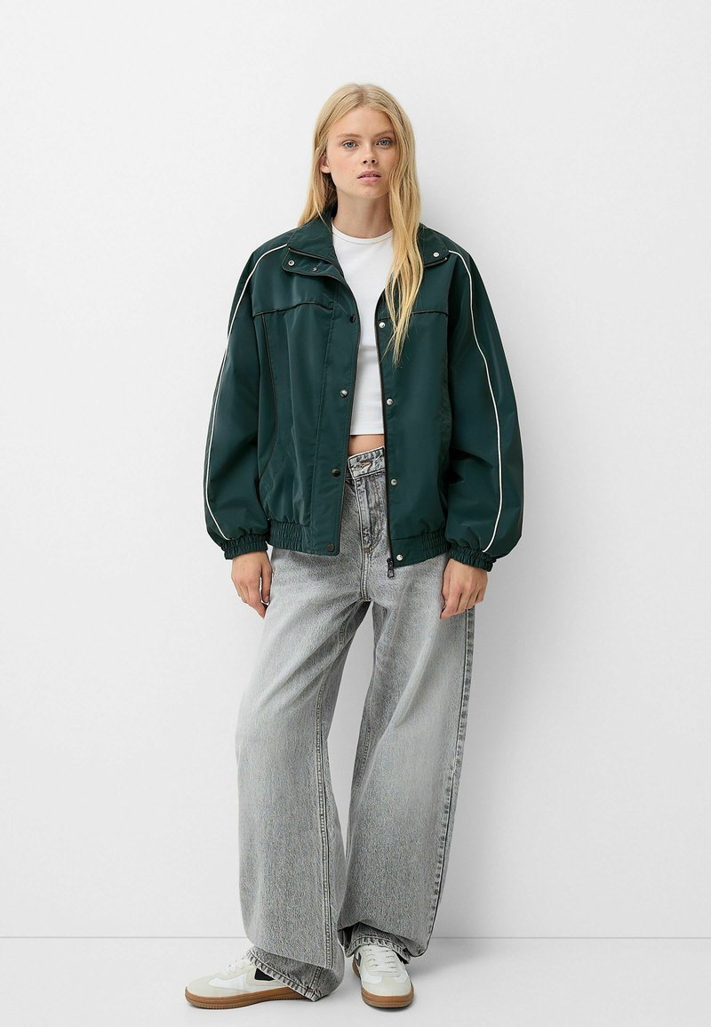 Bershka Lichte jas turquoise