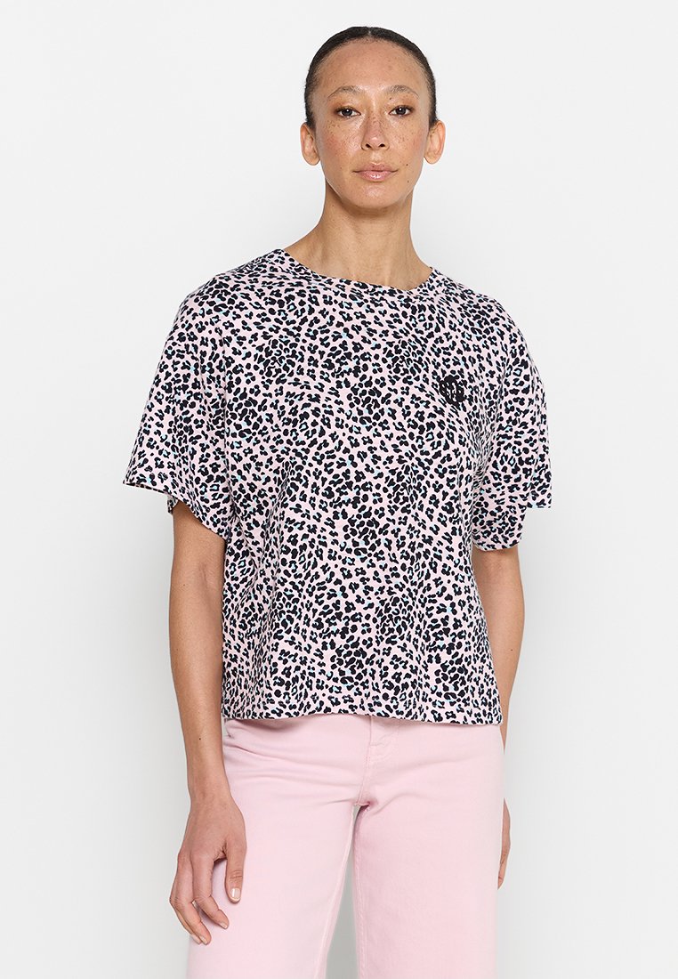 Maje T-shirt print roze