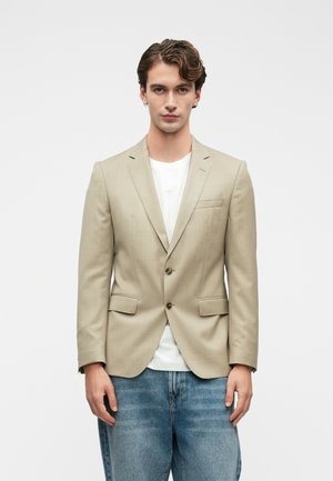 HUGE - Veste de costume - dark beige