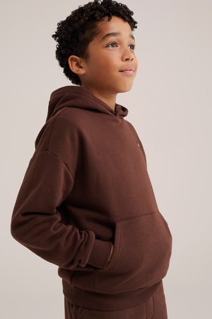 WE Fashion, Felpa con cappuccio - dark brown