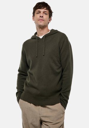 LONGUES RESSERRÉES AUX POIGNETS - Sweat à capuche - militaire homme