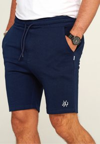 Jack & Jones JPSTGORDON BRAD - Tracksuit bottoms - navy blazer