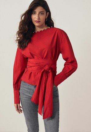 Next LONG SLEEVE WRAP REGULAR FIT - Bluse - red