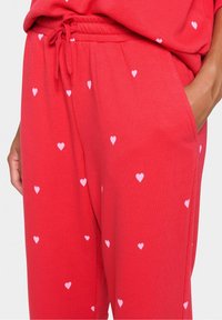 Saint Tropez Träningsbyxor - mottled dark red