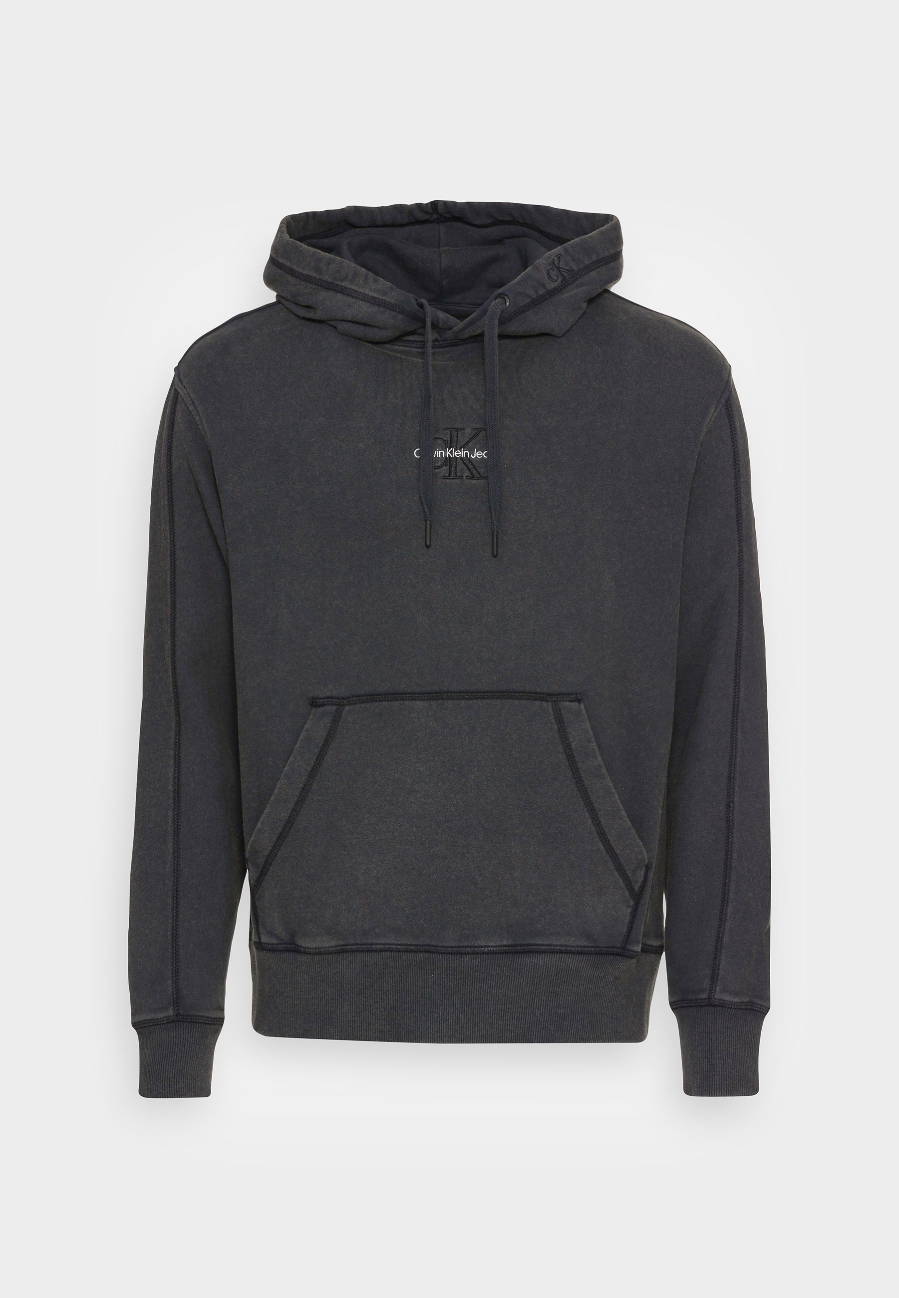 Calvin Klein Jeans MONOGRAM - Mikina - washed black