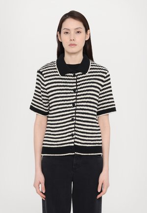 CARDIGAN SHORT SLEEVE - Strickjacke - black