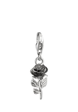 TRUE ROMANCE ROSE EMAILLE ORIGINAL - Charm - silver-coloured/schwarz
