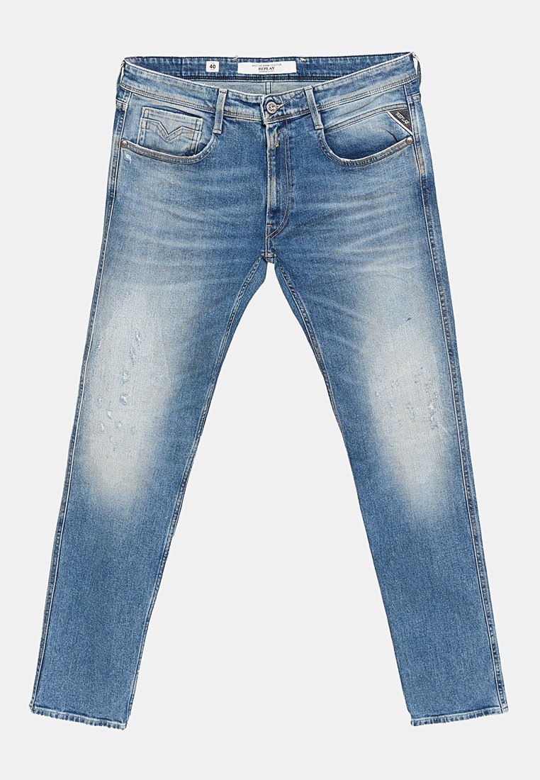 Replay Slim fit jeans blauw