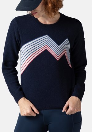 MOUNTAIN ROUND NECK - Strickpullover - dark navy