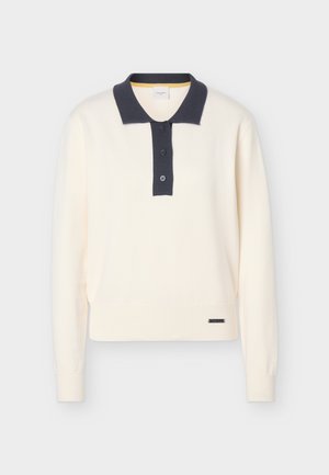 Calvin Klein Golf, POLO SWEATER - Πουλόβερ - buttercream