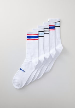 Jack & Jones JACMOSCOW TENNIS SOCKS 5 PACK - Sokken - white pack/white
