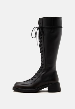 MIISTA SABRYNA LACE TALL BOOTS - Bottes à lacets - brown