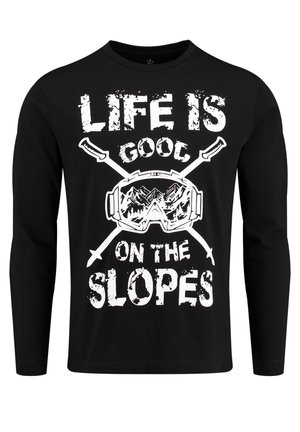 MSW SLOPES ROUND - Long sleeved top - black