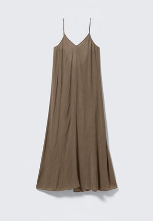 Weekday FLOWY DRESS - Maksi garuma kleita - brown