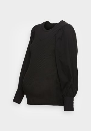 MAMALICIOUS MLDENVER - Μπλούζα με μακριά μανίκια - black