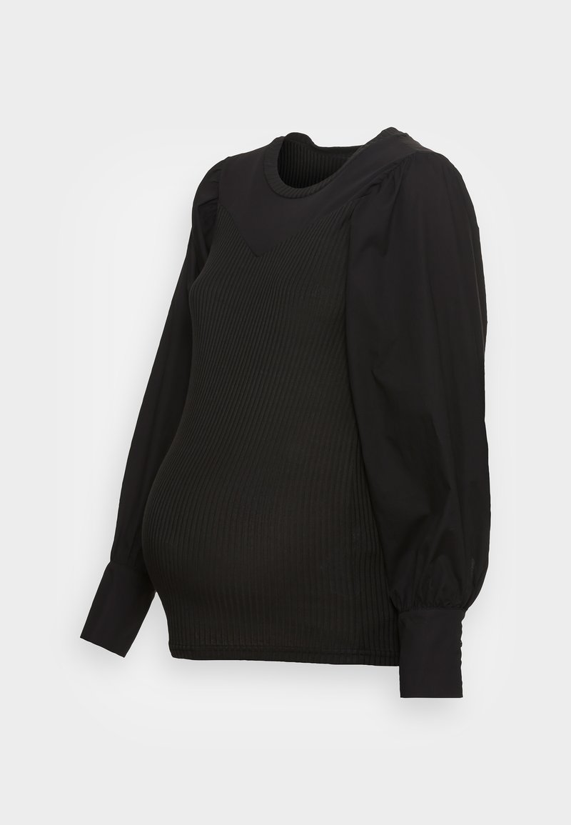 MAMALICIOUS MLDENVER - Μπλούζα με μακριά μανίκια - black