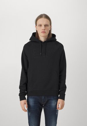 EA7 Emporio Armani, UNISEX - Felpa con cappuccio - nero