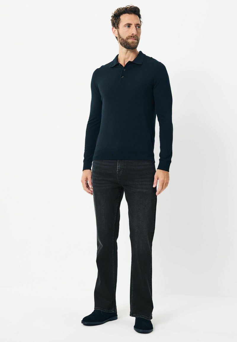 Essentials Heren Straight-fit Stretch Bootcut Jean ,Donker wassen ,32W / 31L