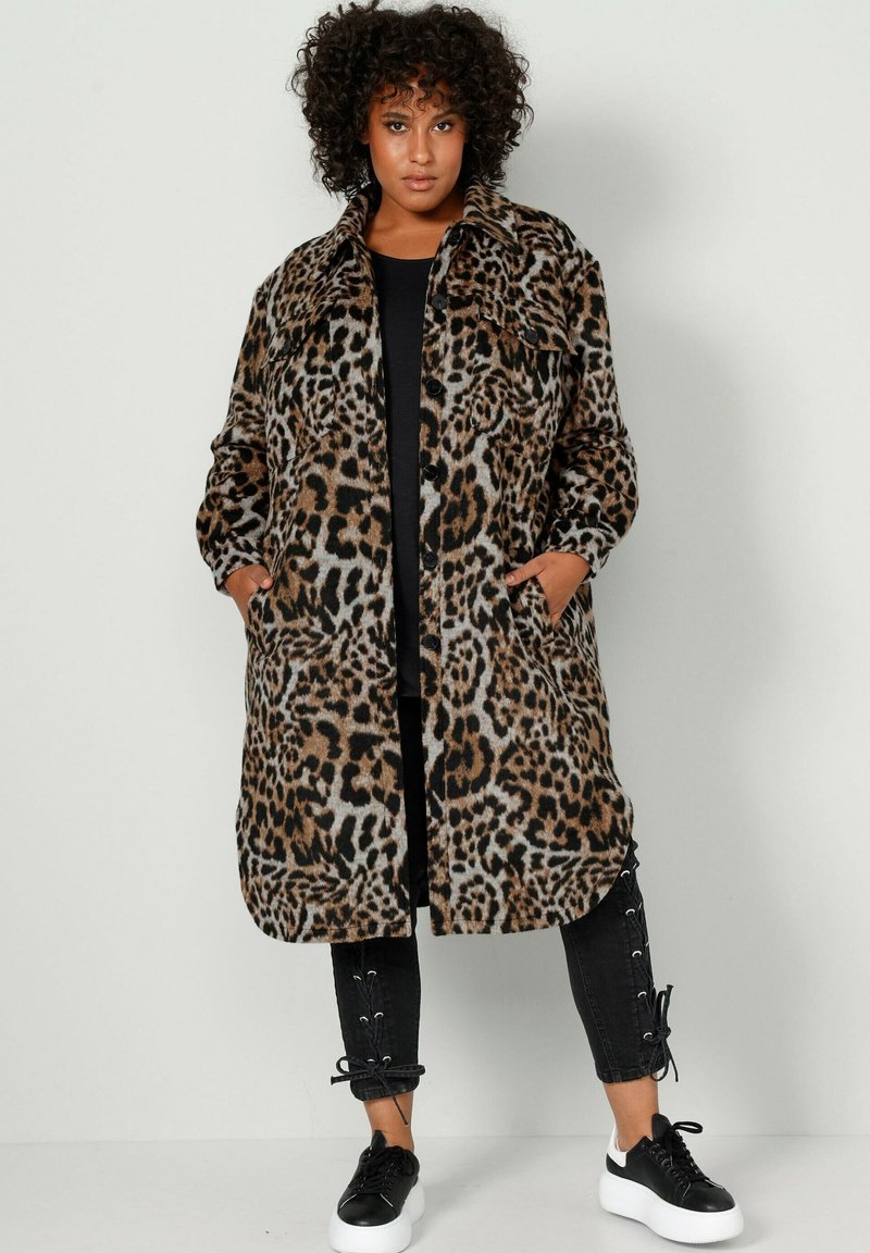 Angel of Style Klassischer Mantel - dark brown