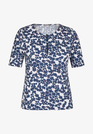 Print T-shirt - dunkelblau