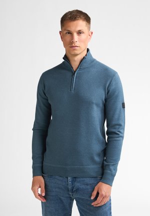 Petrol Industries, QUARTER-ZIP KNIT STEELFORD - Maglione - storm blue