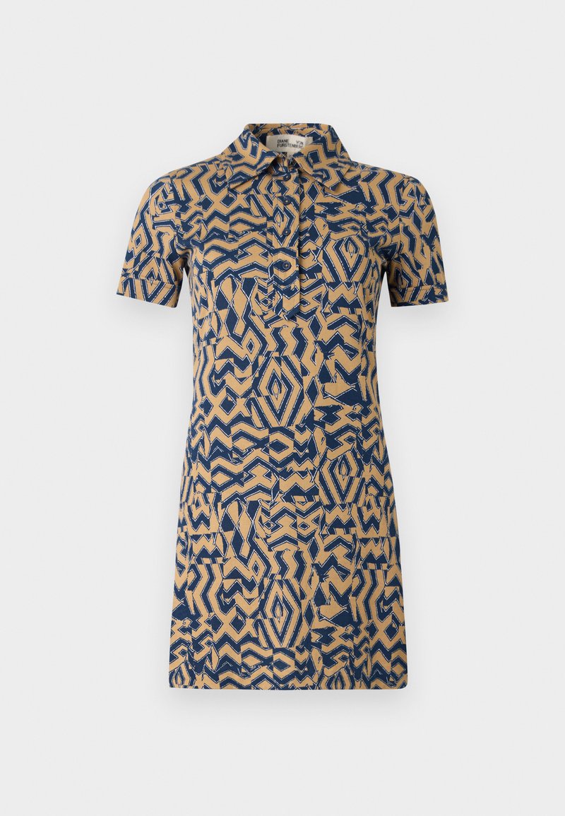 Diane von Furstenberg Blousejurk lichtbruin Diane von Furstenberg Blousejurk lichtbruin