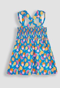 JoJo Maman Bébé CRAB CROSS BACK SMOCKED REGULAR FIT - Nappali ruha -  blue summer fruits