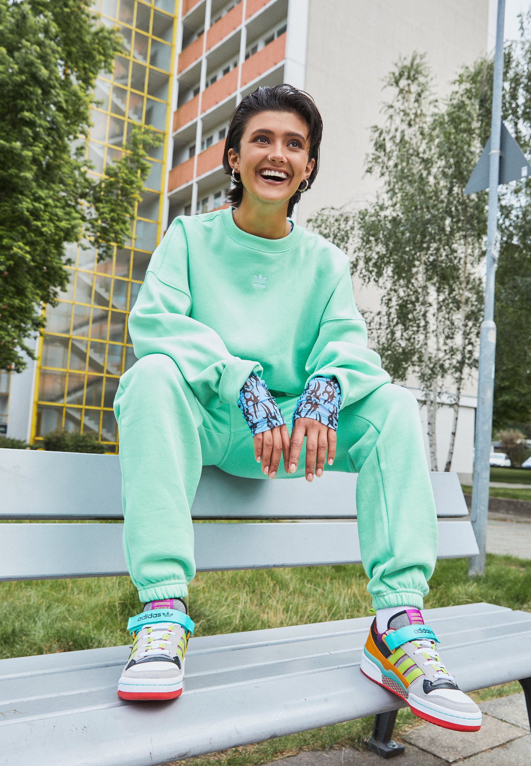 adidas sweatshirt mint