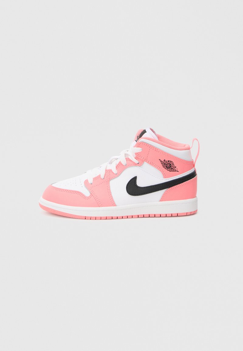 Jordan MID UNISEX - Zapatillas altas - pink gaze/black/white/rosa ...