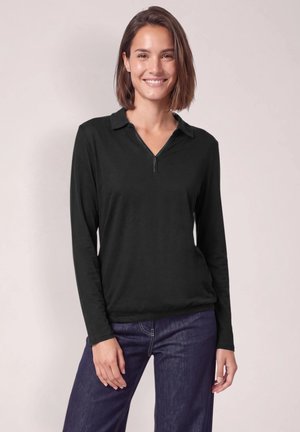 Cecil, LONG-SLEEVE SHIRT WITH A SHIRT COLLAR - Polo - black