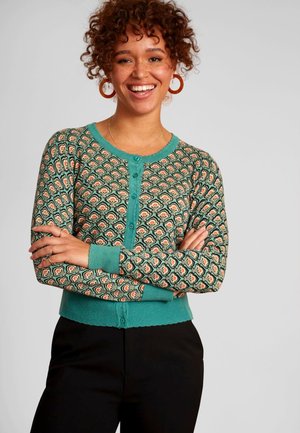 CARDI ROUNDNECK BOHEMIA - Cardigan - smoke green