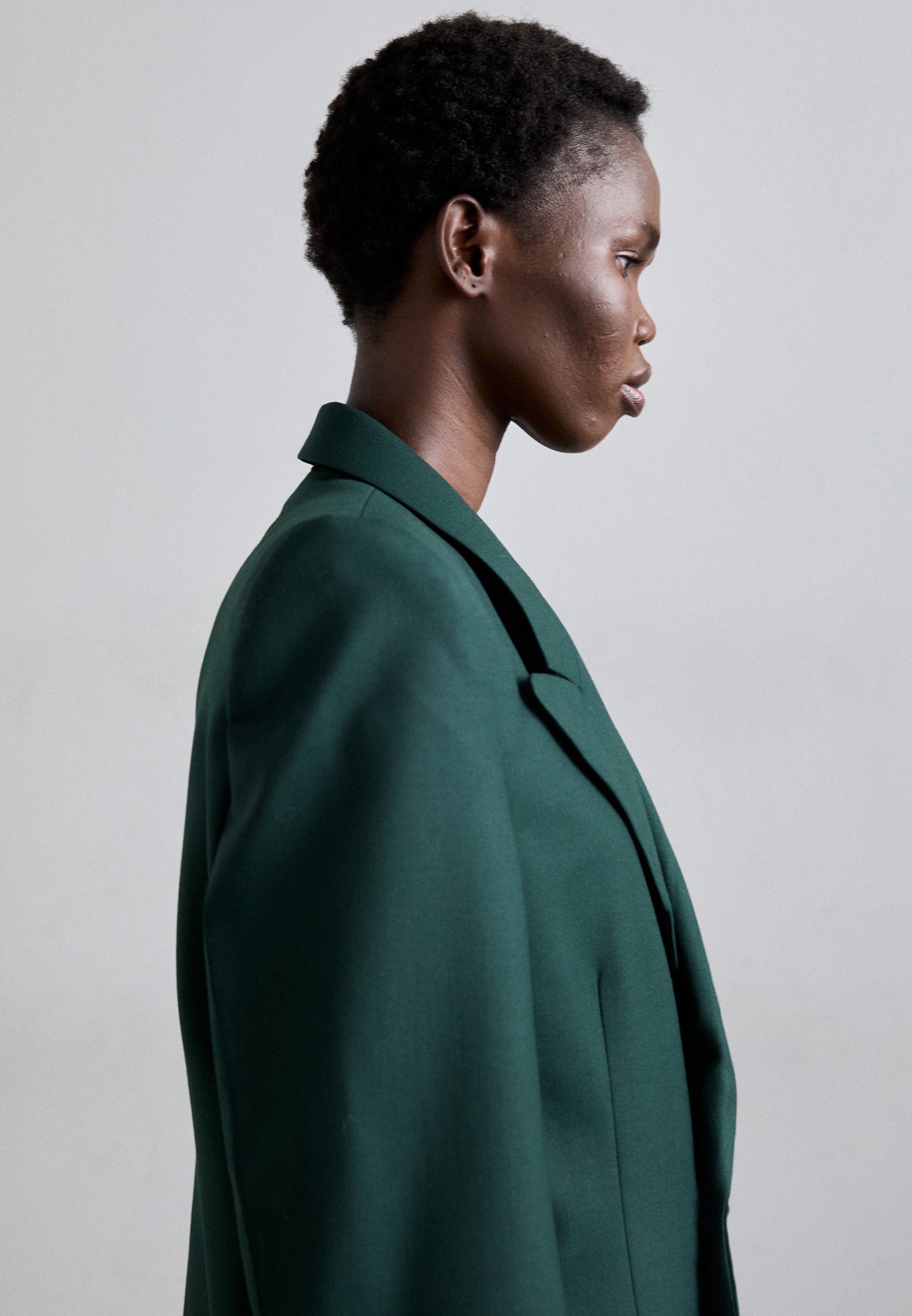 Victoria Beckham POINTED SHOULDER JACKET - Blazer - seaweed