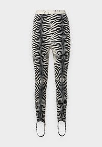 TROUSERS - Pantaloni - bianco/nero